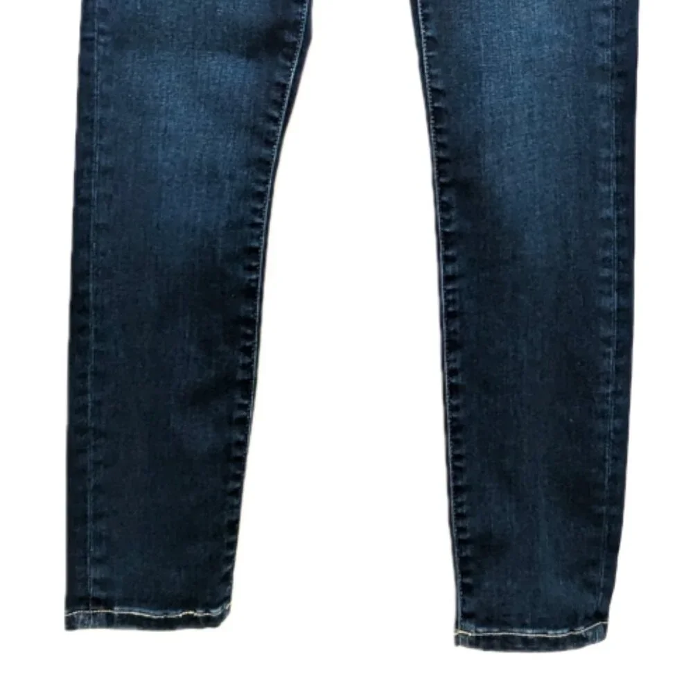 Frame | Le High Skinny Crop Jeans Sanctuary Dark Wash | Size 26 - Picture 3 of 13